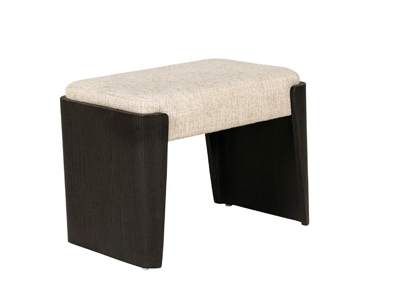 Rhodes Ebony Bedside Table 2 Drawer
