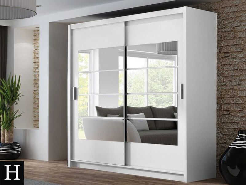 Toronto 2.03M Slide Robe - White