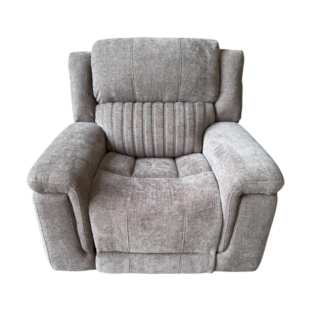 Washington Grey Fabric Reclining Armchair